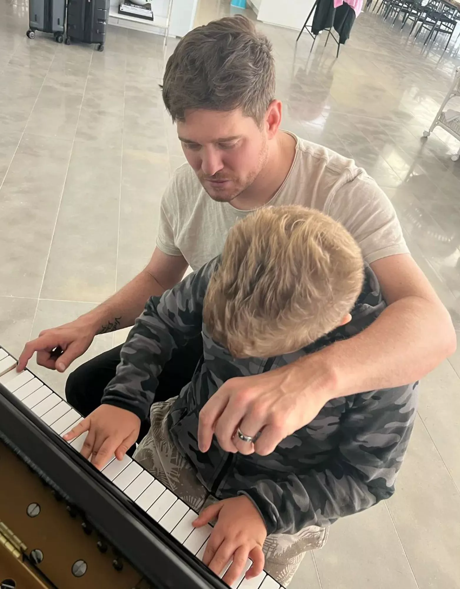 Michael Bublé and son Noah